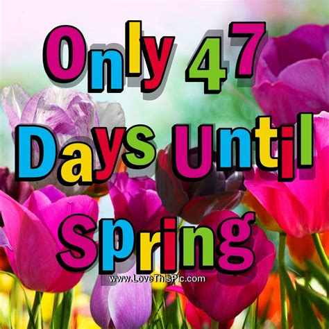 Only 47 Days Until Spring Pictures, Photos, and Images for Facebook ...