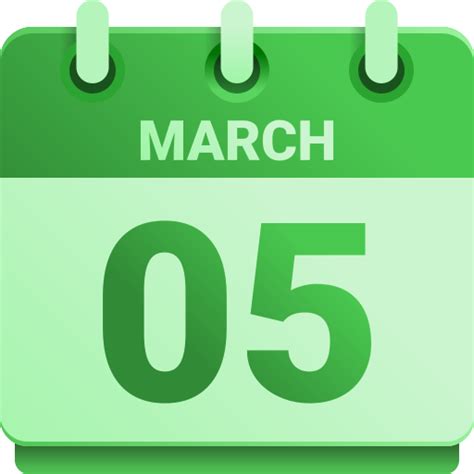 Number 5 - Free time and date icons