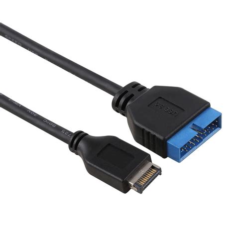 30cm USB 3.1 Type-E to USB 3.0 Motherboard 19 Pin Male Expansion Cable ...