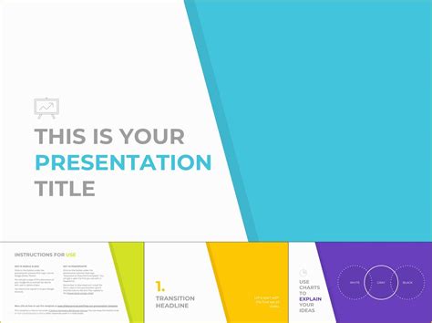 Free Slide Templates Of Narrow Ribbon Design for Presentation Agenda ...
