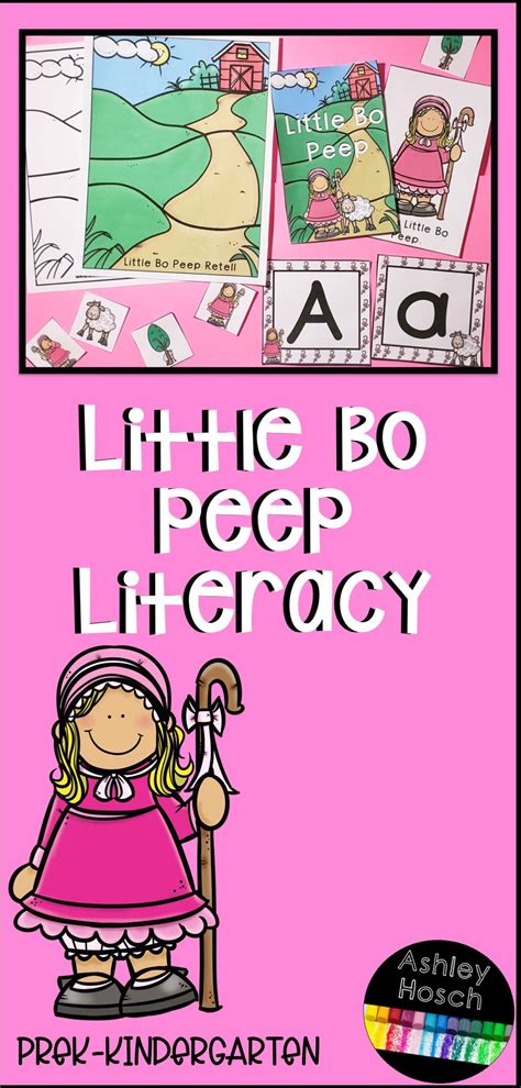 Little Bo Peep Nursery Rhyme Thematic Literacy Activities for Preschool ...