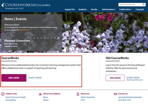 What is CourseWorks (Canvas)?
