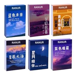 RANUR's Enchanting 6 Set Washi Stickers Book Life with Vintage Stickers ...