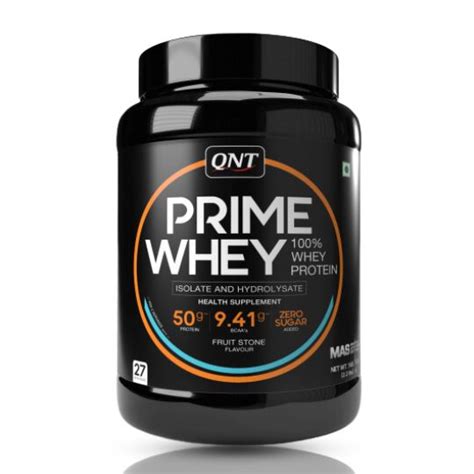 QNT Prime Whey 1 kg, Flavor- Fruit Stone – The Muscle Kart
