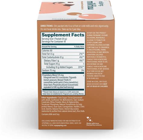 Buy UpSpring Milkflow Lactation Supplement Drink Mix – Milk Lactation ...