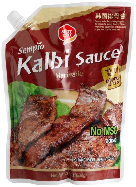 Amazon.com : Sempio Kalbi Sauce/Marinade, 34-Ounce Pour Bag (Pack of 3) : Gourmet Marinades ...