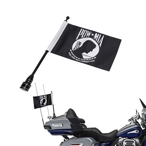 E-Most Motorcycle Adjustable Motorcycle 6" x 9" Pow/Mia Flag + Flag ...