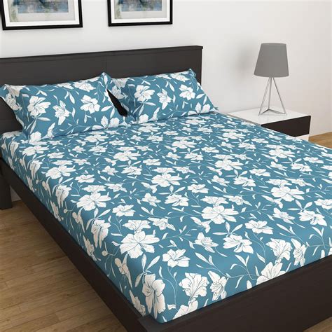 Buy Corsica Elegant Microfibre Printed 3Pcs Queen Bedsheet Set from ...