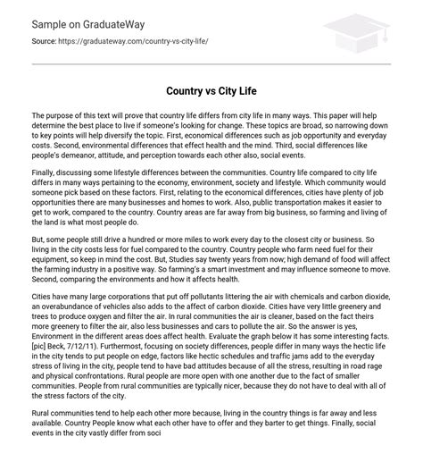 City vs Country 的图像结果