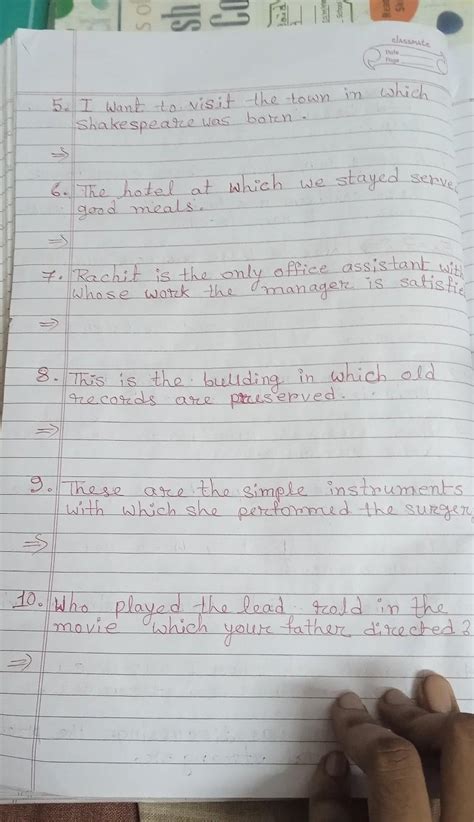 Help me this answerEx 7 Rewrite these sentences omitting the relative ...