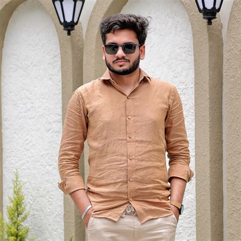 Men’s Desert Clay Linen Shirt | Earthy & Timeless – Linen Wear