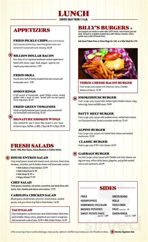 Billy Gail's - Ozark, MO menu in Ozark, Missouri, USA