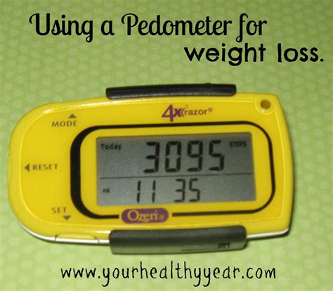 Use a Pedometer to help lose weight! Keep track of steps!
