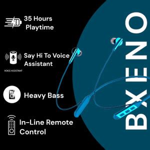 Bxeno BZ-1 Latest Headphones Neckband Music Time Battery Backup 30 ...