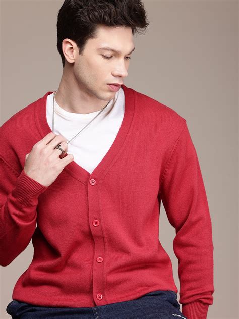 Buy WROGN Solid V Neck Cardigan - Sweaters for Men 29580268 | Myntra