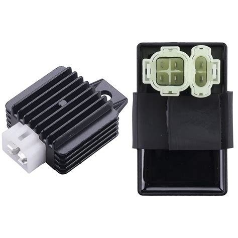 Buy JINGKE 12V 4 Pin Voltage Regulator Rectifier 6 Pin AC CDI BOX for ...