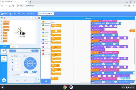 dobot blockly code tutorial 的图像结果