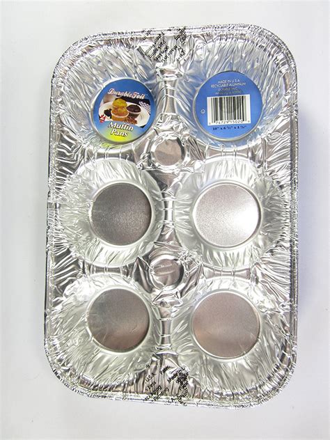6 Disposable Aluminum Muffin Pans free image download