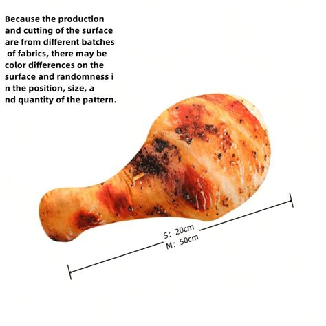 Plush Fried Chicken Leg Doll, Soft Filler Stuffed Food Pillow, Orleans ...