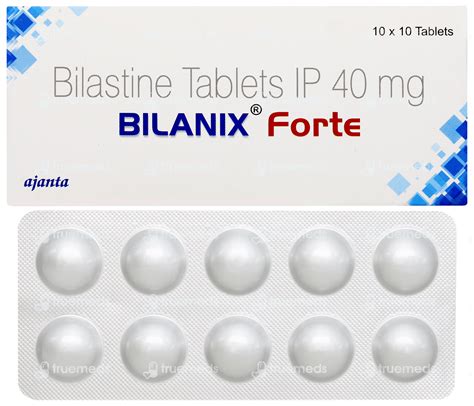 Bilanix Forte 40 Mg Tablet 10 - Uses, Side Effects, Dosage, Price ...