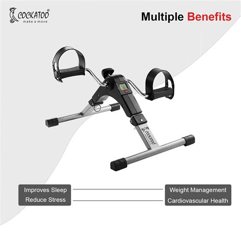 Cockatoo Step-Flex Pedal Exerciser| Digital Display, Adjustable Resist