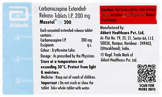 Mazetol 200 MG | Order Mazetol 200 MG Tablet Sr Online at Truemeds