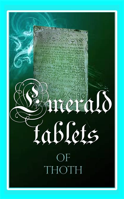 Emerald Tablets Of Thoth