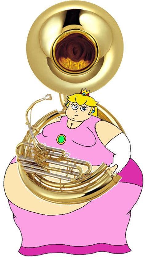 Princess peach fat plays sousaphone by jbooiitddaa on DeviantArt