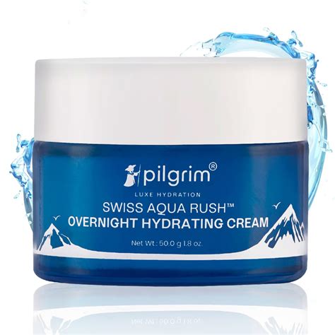 Pilgrim Swiss Aqua Rush™ Overnight Hydrating Face Cream| Crafted with ...