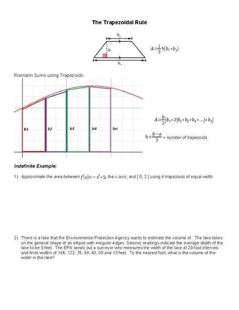 The Trapeziodal Rule - The Trapezoidal Rule Riemann Sums using ...
