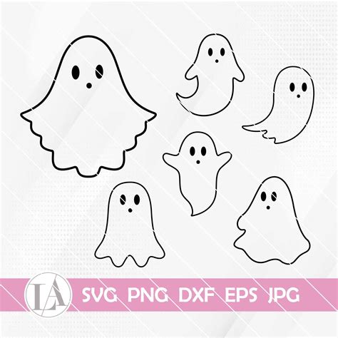 Ghost Outline Clip Art