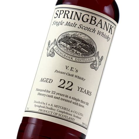 Springbank 22 Year Old Private Sherry Cask / V.E.'s Cask | Whisky ...