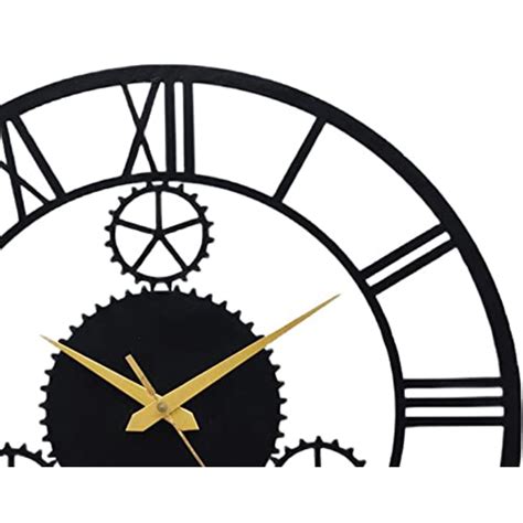 Attractive Gear Metal Wall Clock – auromin.in