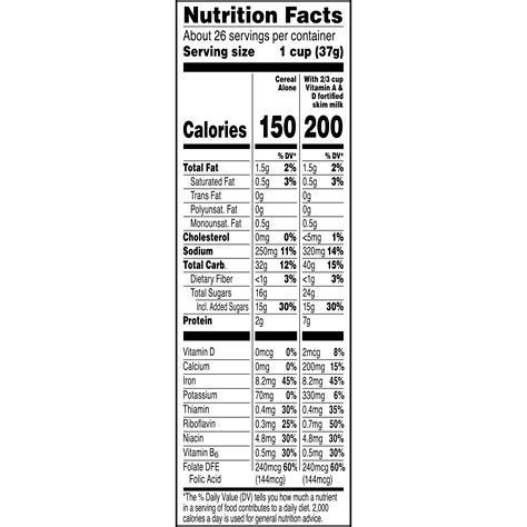 Captain Crunch Cereal Nutrition Value at David Daigle blog
