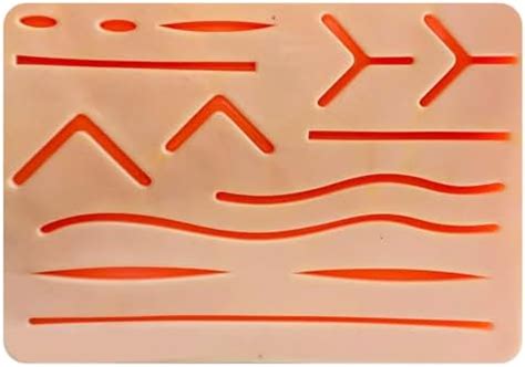 SECURE MEDSYSTEMS Suture Practice Pad for Medical Stitching | Silicone ...