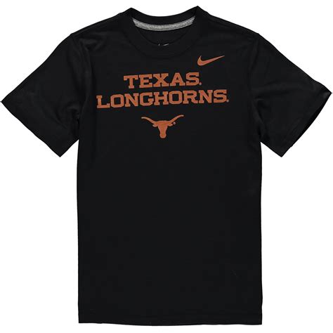 Nike Texas Longhorns Youth Black Legend 2 Performance T-Shirt
