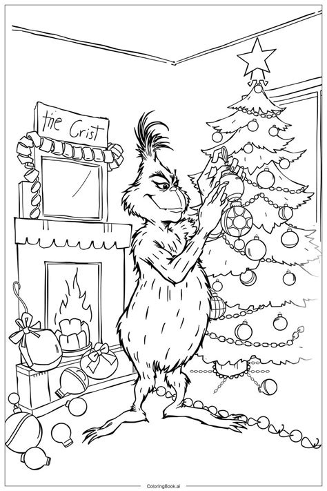 Grinch Coloring Set