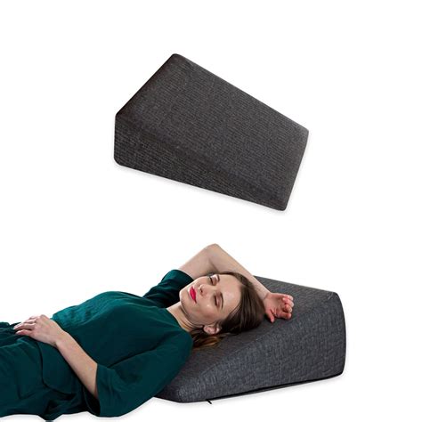 High resilient Cooling Gel Memory Foam Wedge pillow for acid reflux-The ...