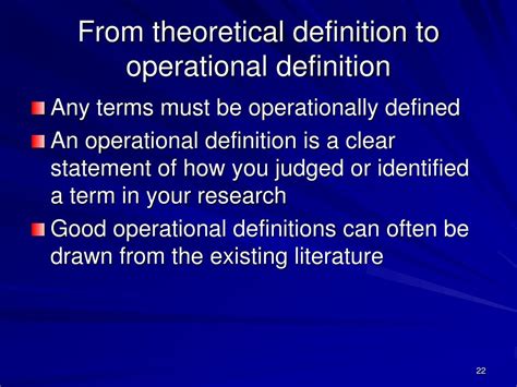 Theoretical Definition