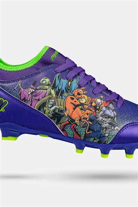 Scooby-Doo 'Unmasked' Purple Youth Football Cleats - Velocity 3.0 by ...