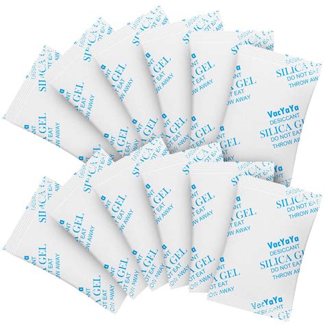 VacYaYa 5Gram(100Packets) Food Grade Silica Gel Packs ,Desiccants ...