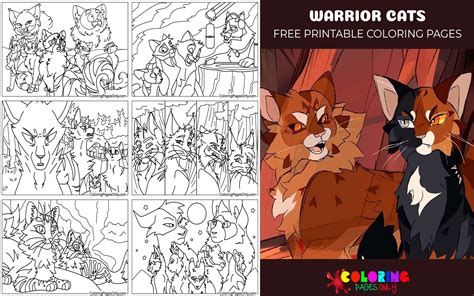 Warriors Cats Coloring Pages Free