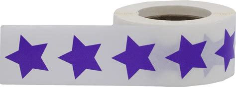 InStockLabels.com Purple Star Shape Stickers 0.75 Inch 500 Adhesive ...