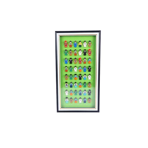 48 Mini Figure Wall Frame – Yellow Baseplate Display – Jaiman Toys