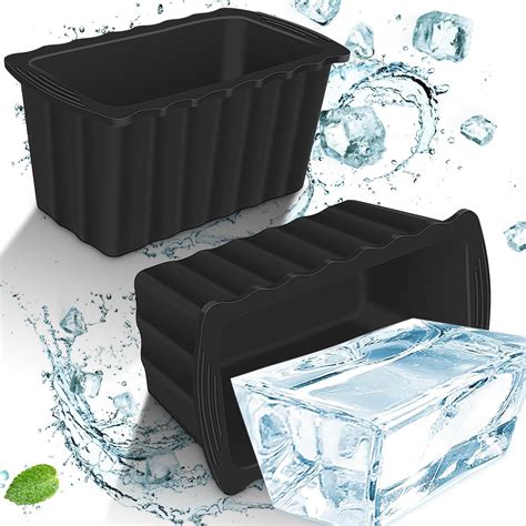 Amazon.com: Extra Large Ice Block Mold, 2Pack 12LB Giant Ice Cubes ...
