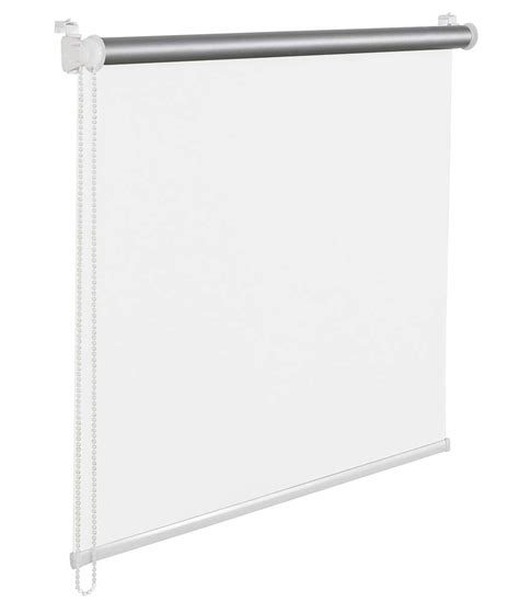 Buy Tropik home White Thermal Blackout Window Roller Blind Available in ...