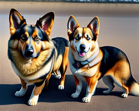 German Shepherd Corgi