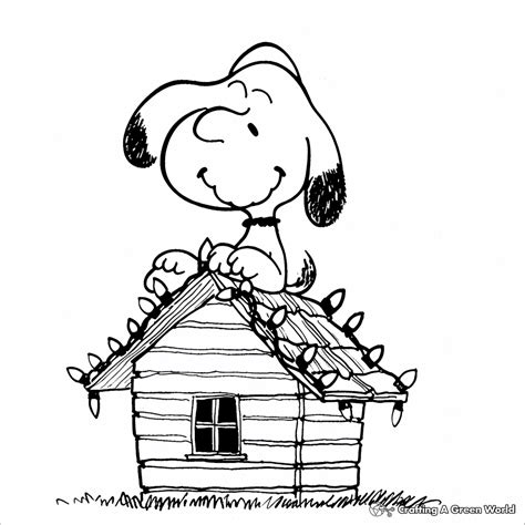 Snoopy Woodstock Doghouse Malvorlagen Bestcoloringpagesforkids Navidad ...