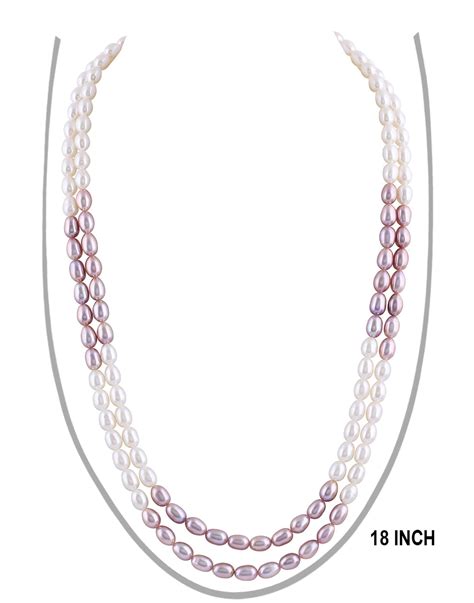 Certified Freshwater Pearl Mala Set – 5 mm Double Strand – Pitti Jewels ...