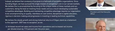 Silgan Holdings 2007 Annual Report